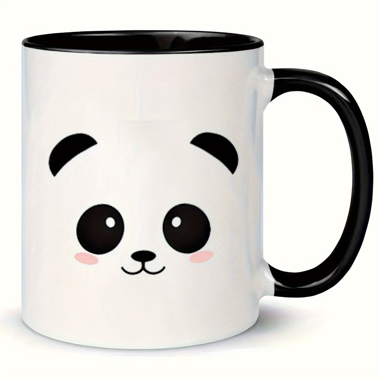 Tailorly Black Accent 11 oz Mug - adorable panda