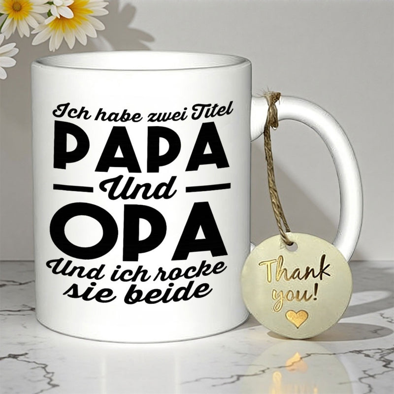 Tailorly White Ceramic 11 oz Mug - Thank You Minimalist Black Printed Text On A Smooth Surface Ceramic Coffee Mug