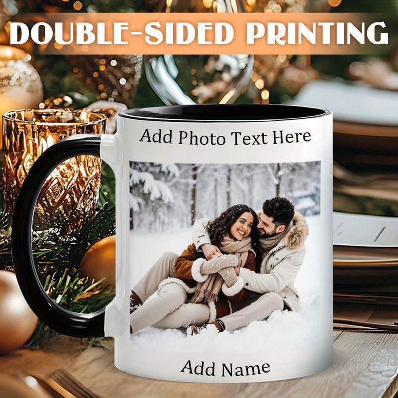 Tailorly Black Accent 11 oz Mug - photo text name