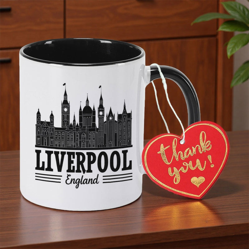 Tailorly Black Accent 11 oz Mug - double sided print