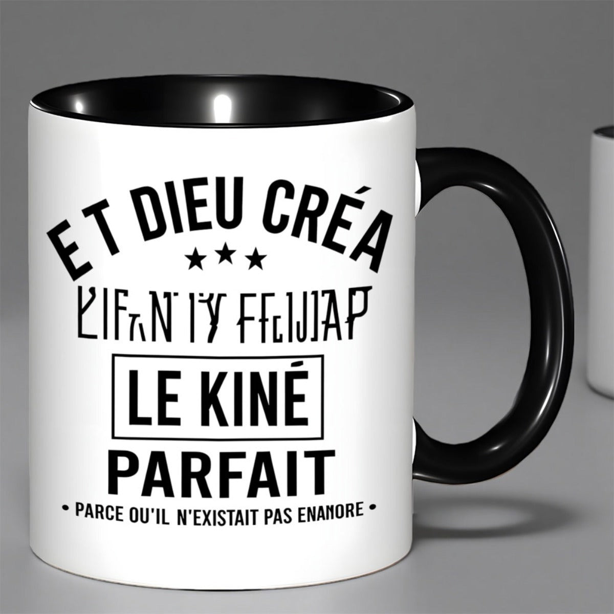 Tailorly Black Accent 11 oz Mug - le parfait nexistait pas slogan