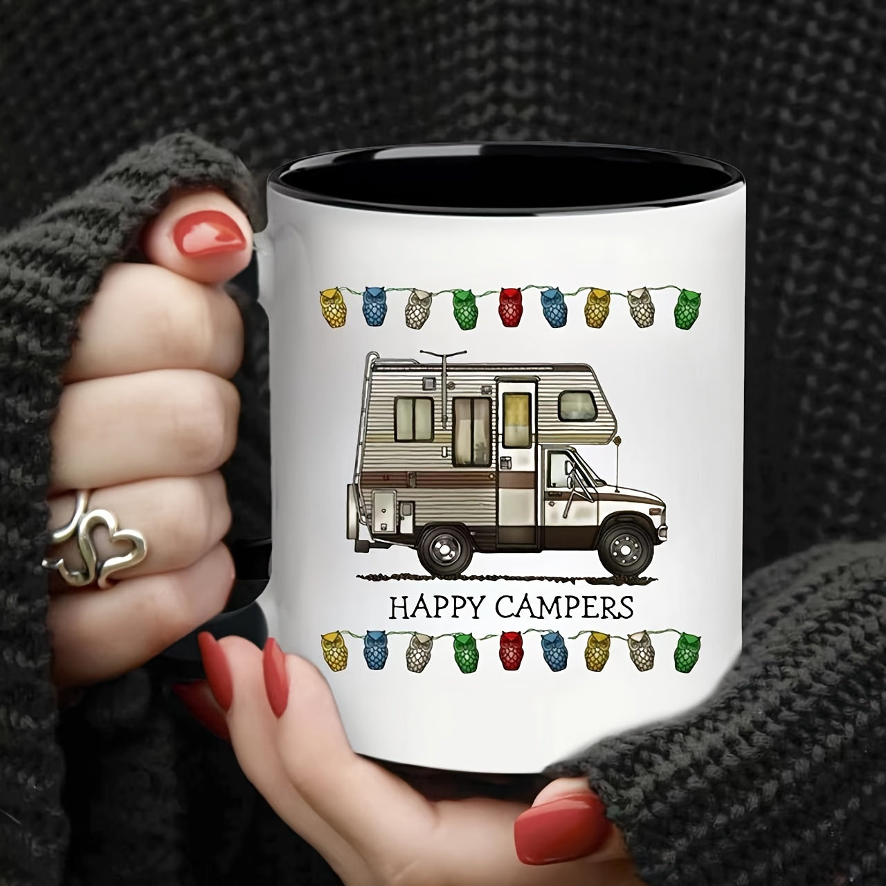 Tailorly Black Accent 11 oz Mug - fun cartoon mug