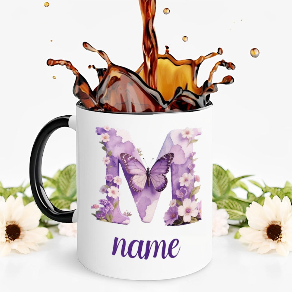 Tailorly Black Accent 11 oz Mug - item picture 1pc personalized custom mug custom products christmas gift holiday gift mothers day gift valentines day