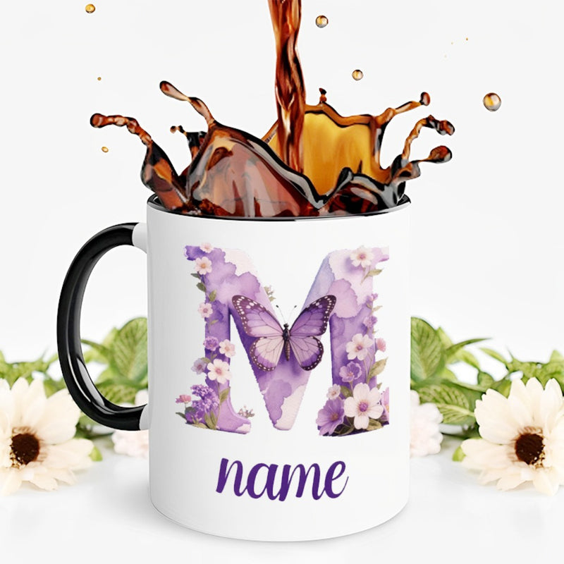 Tailorly Black Accent 11 oz Mug - item picture 1pc personalized custom mug custom products christmas gift holiday gift mothers day gift valentines day