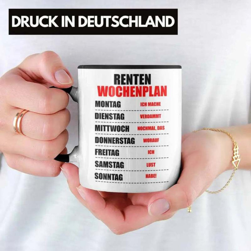 Tailorly Black Accent 11 oz Mug - funny retirement entry farewell retiree quote