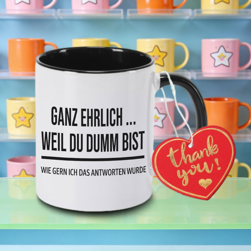 Tailorly Black Accent 11 oz Mug - ganz logo