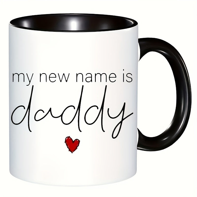 Tailorly Black Accent 11 oz Mug - my is dad c shaped body dishwasher safe gift
