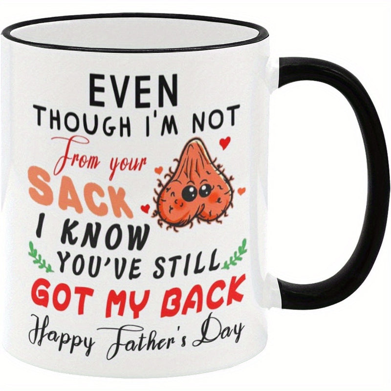 Tailorly Black Accent 11 oz Mug - humorous fathers day quote
