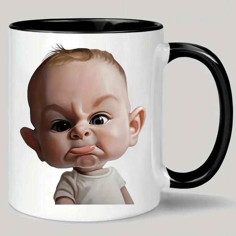 Tailorly Black Accent 11 oz Mug - boy silhouette