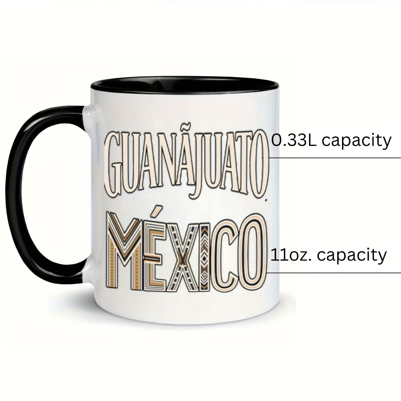Tailorly Black Accent 11 oz Mug - item picture 1pc 11oz ceramic coffee mug for restaurants and business ideal gift for for hot and cold drinks