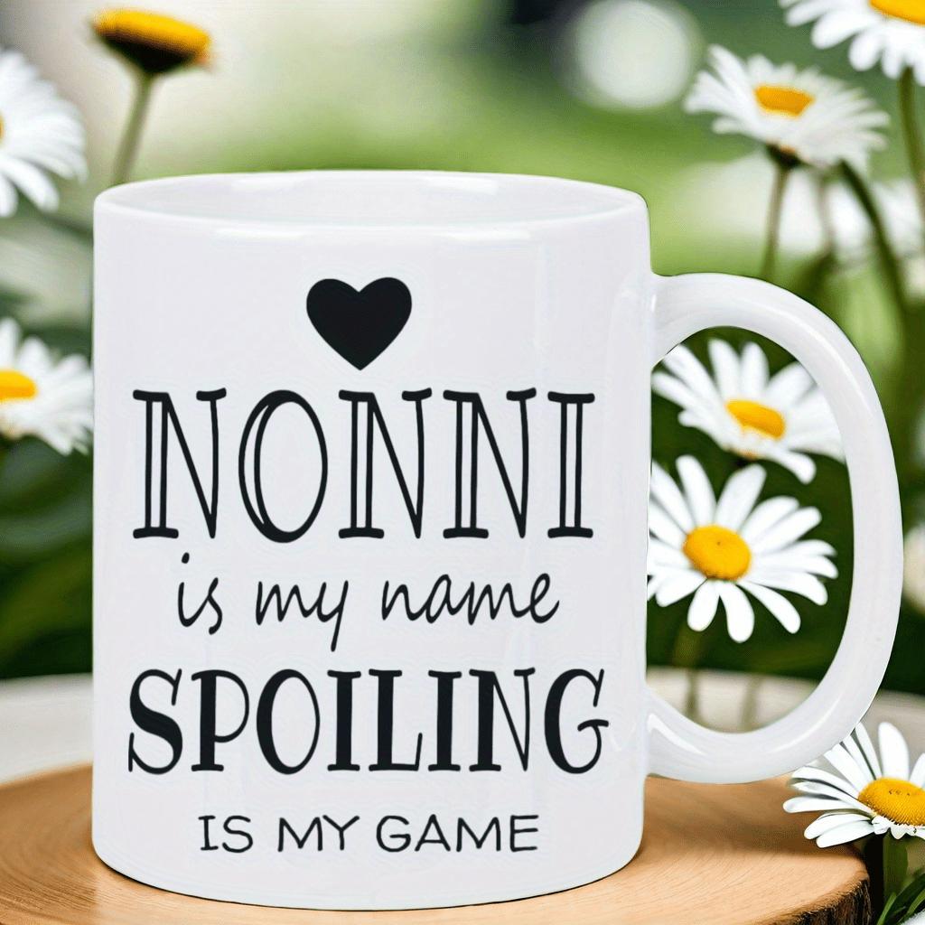 Tailorly Black Accent 11 oz Mug - black letters "is my name is my specialty"