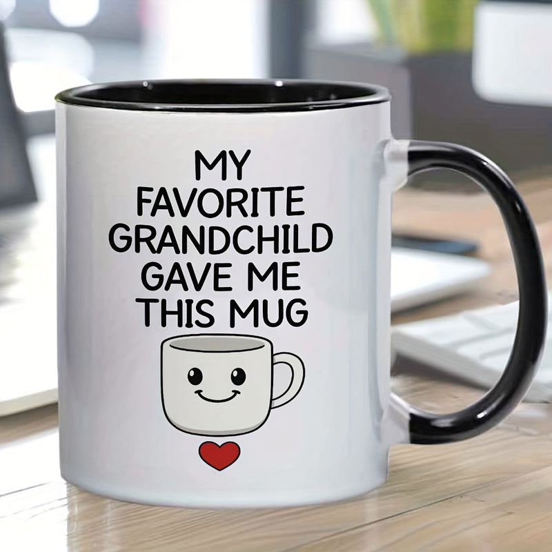 Tailorly Black Accent 11 oz Mug - funny grandparents keepsake text