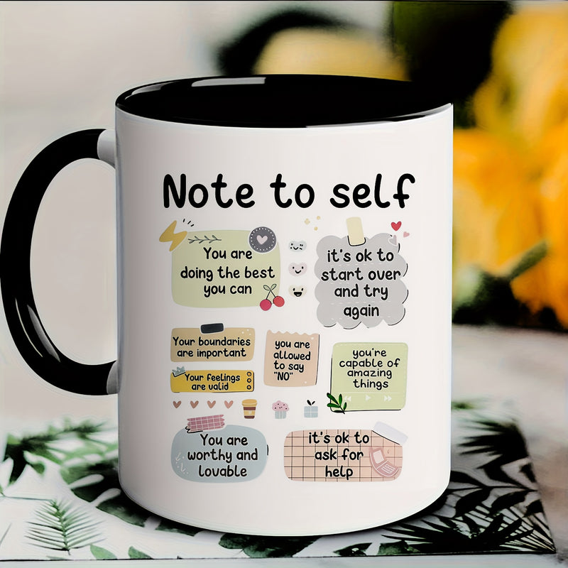 Tailorly Black Accent 11 oz Mug - inspirational quotes