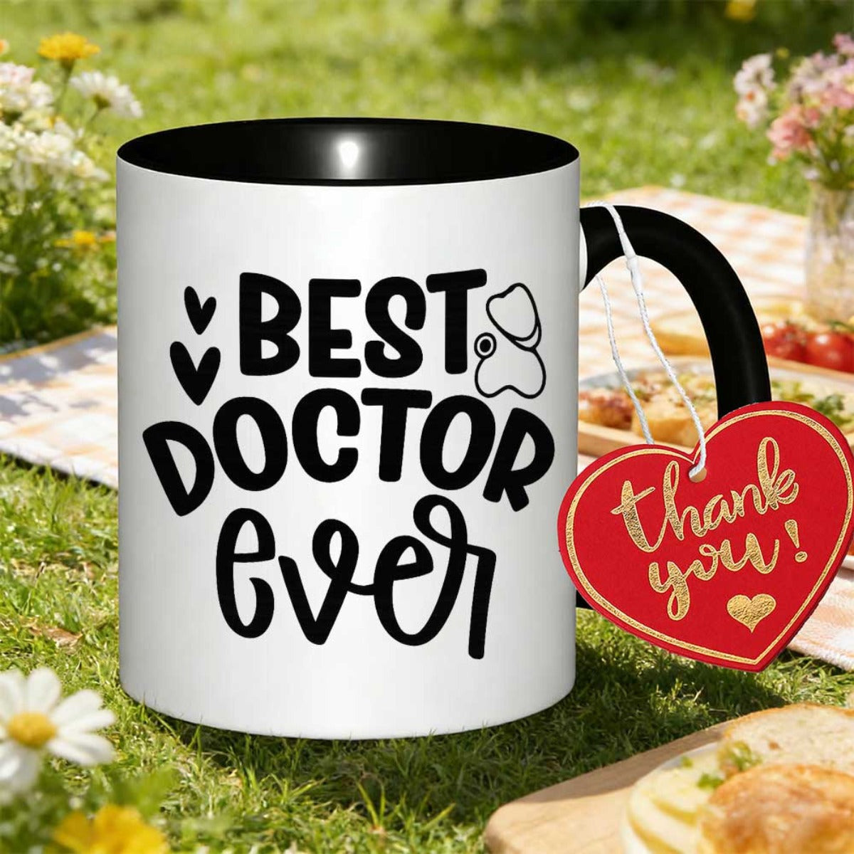 Tailorly Black Accent 11 oz Mug - lettering