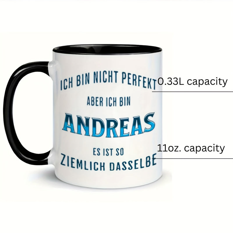 Tailorly Black Accent 11 oz Mug - german themed design