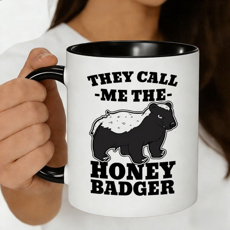 Tailorly Black Accent 11 oz Mug - silhouette design dark style alphabetic text