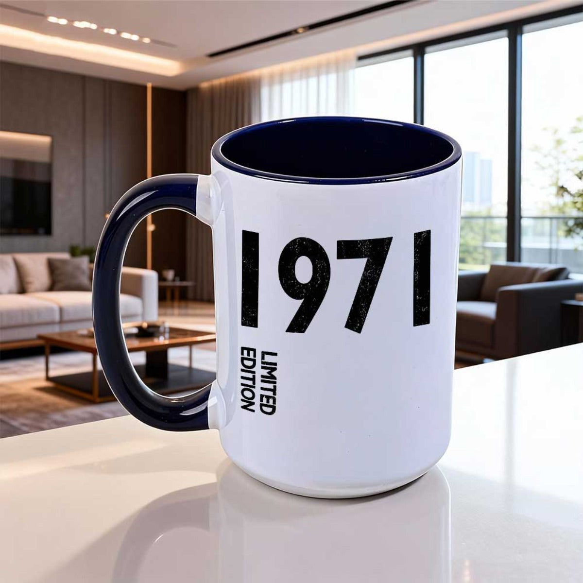 Tailorly Black Accent 11 oz Mug - 1971 edition