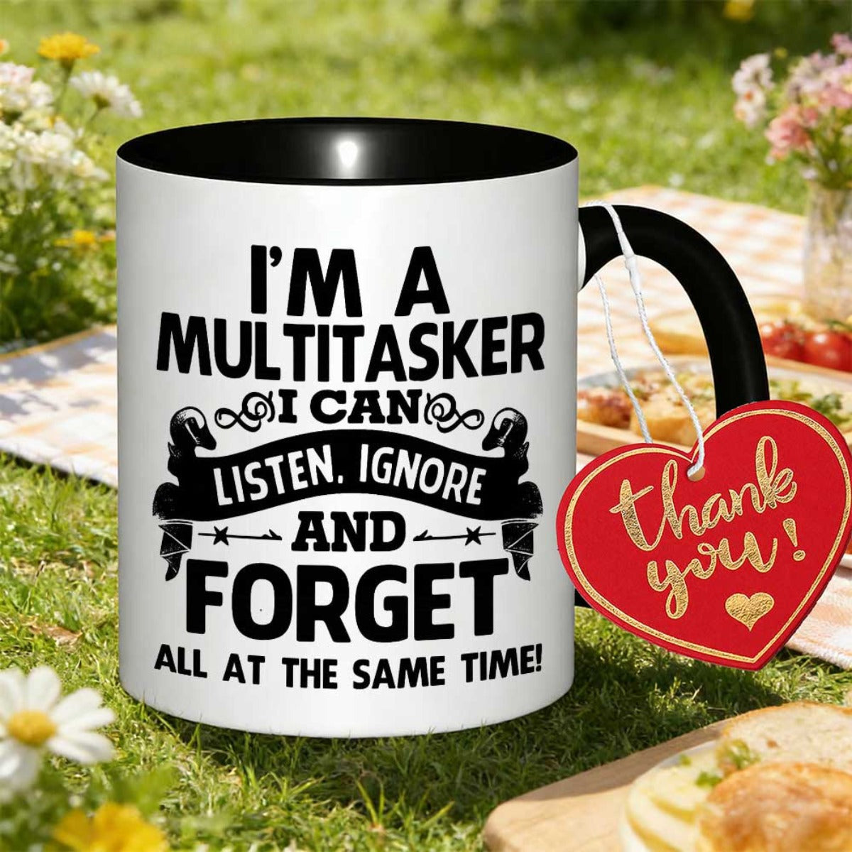 Tailorly Black Accent 11 oz Mug - funny "i'm a" novelty with colleagues family birthday christmas printed