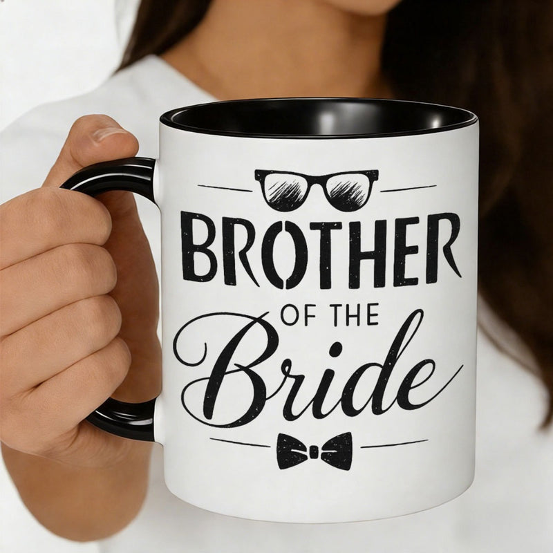 Tailorly Black Accent 11 oz Mug - fashion glasses bow tie