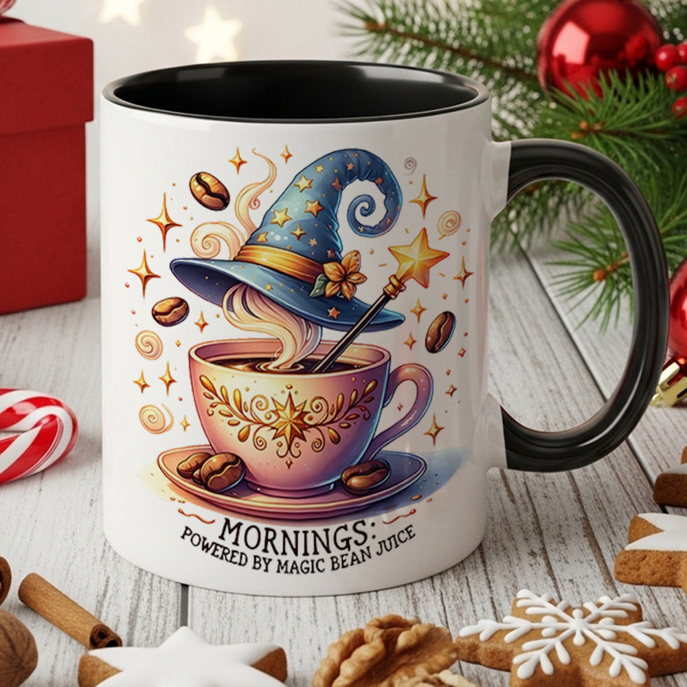 Tailorly Black Accent 11 oz Mug - magic ard design