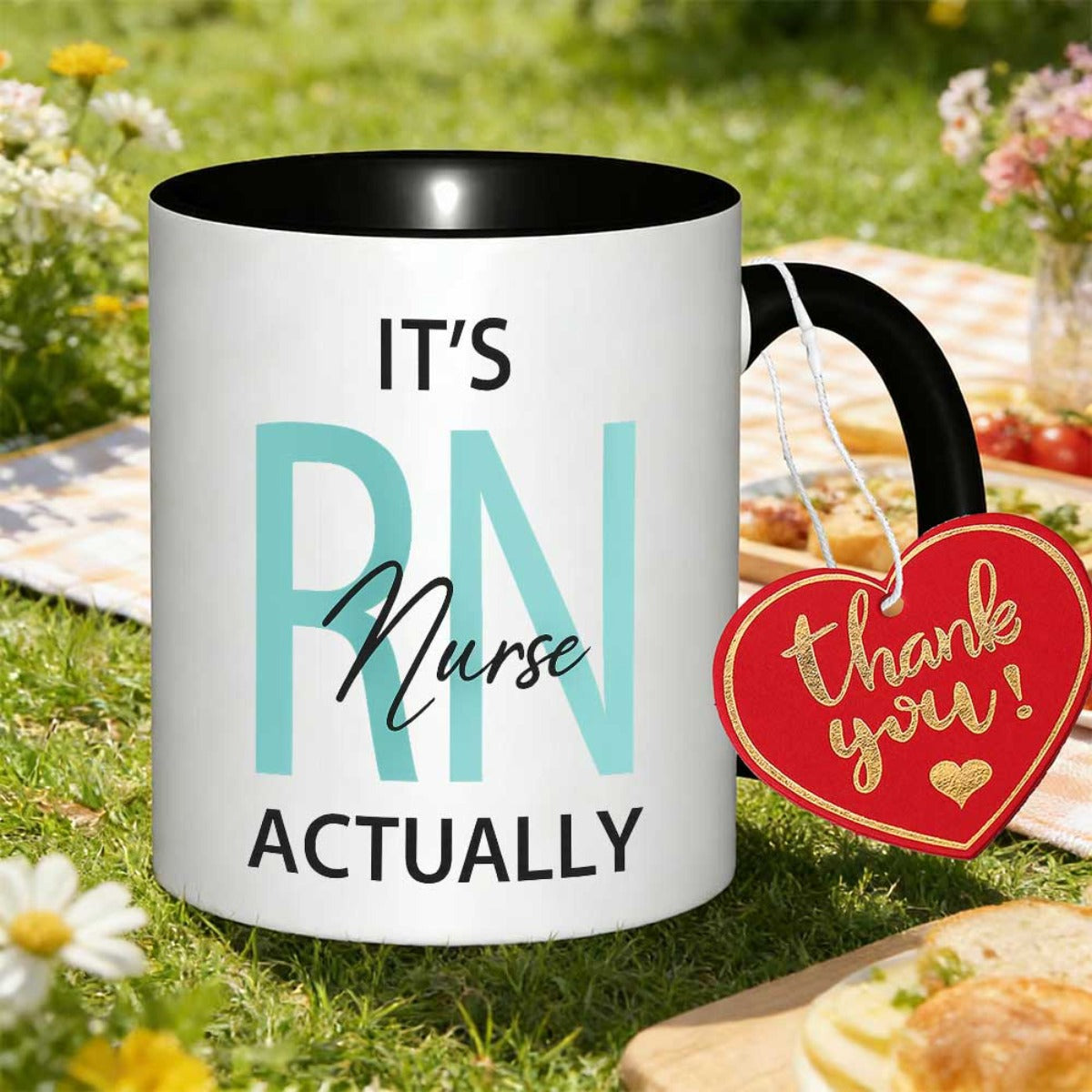 Tailorly Black Accent 11 oz Mug - cultural pattern