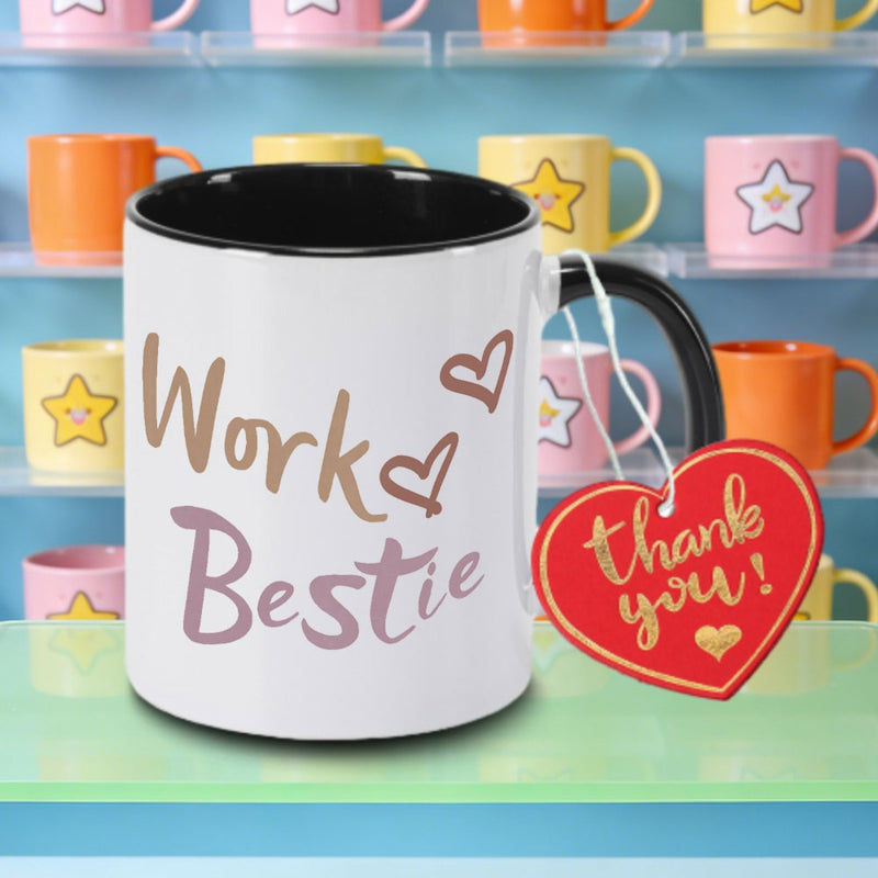 Tailorly Black Accent 11 oz Mug - letter print