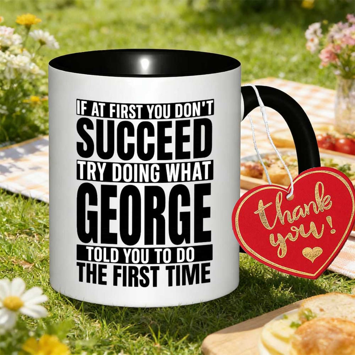 Tailorly Black Accent 11 oz Mug - wisdom printed