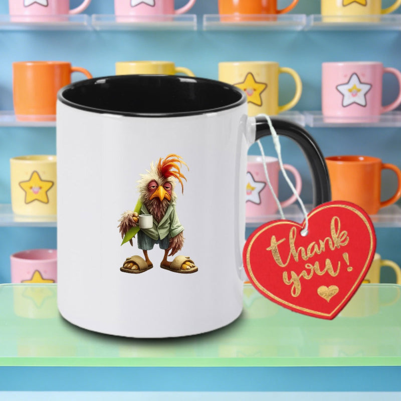 Tailorly Black Accent 11 oz Mug - hen costume
