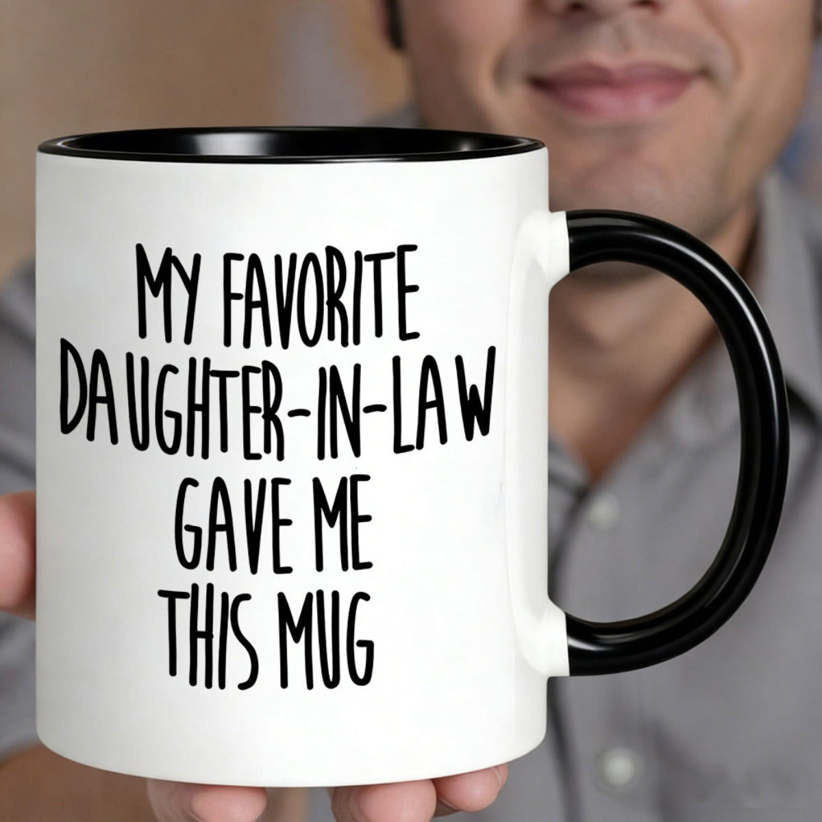 Tailorly Black Accent 11 oz Mug - item picture one ceramic coffee cup featuring gave me this mug 11oz a humorous and gift for a birthdays and