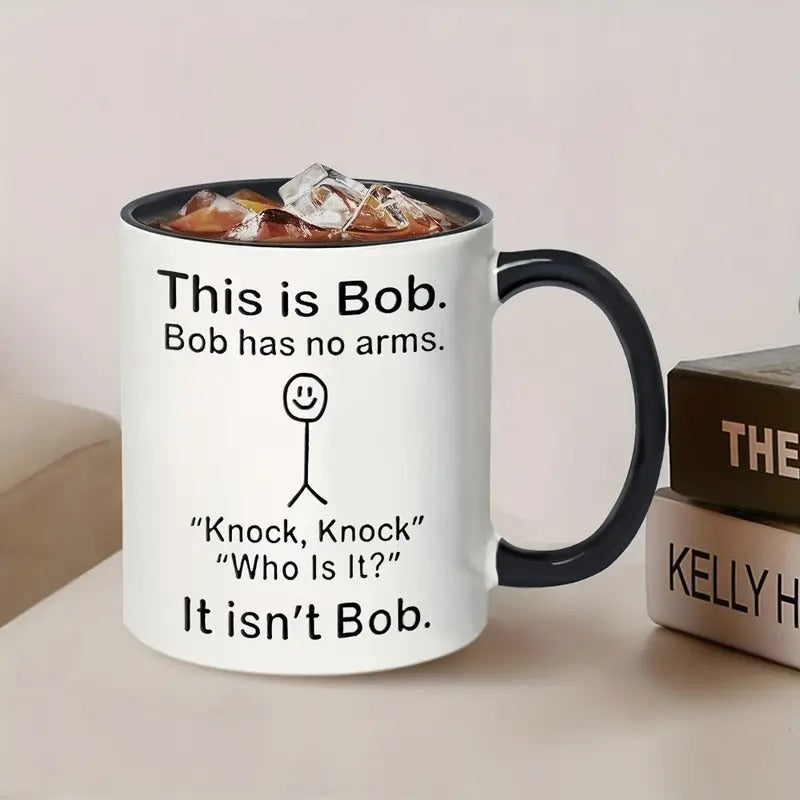 Tailorly Black Accent 11 oz Mug - funny bob cartoon