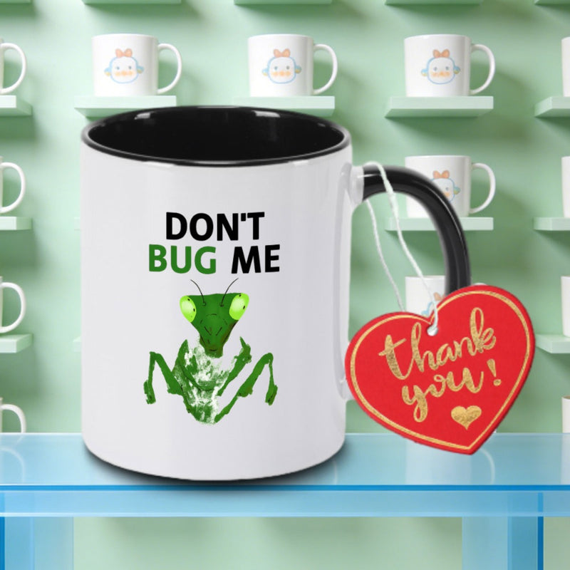 Tailorly Black Accent 11 oz Mug - fluorescent green logo