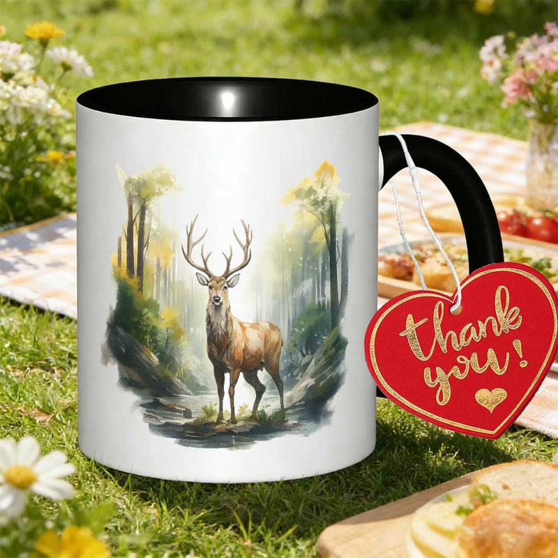 Tailorly Black Accent 11 oz Mug - rustic design