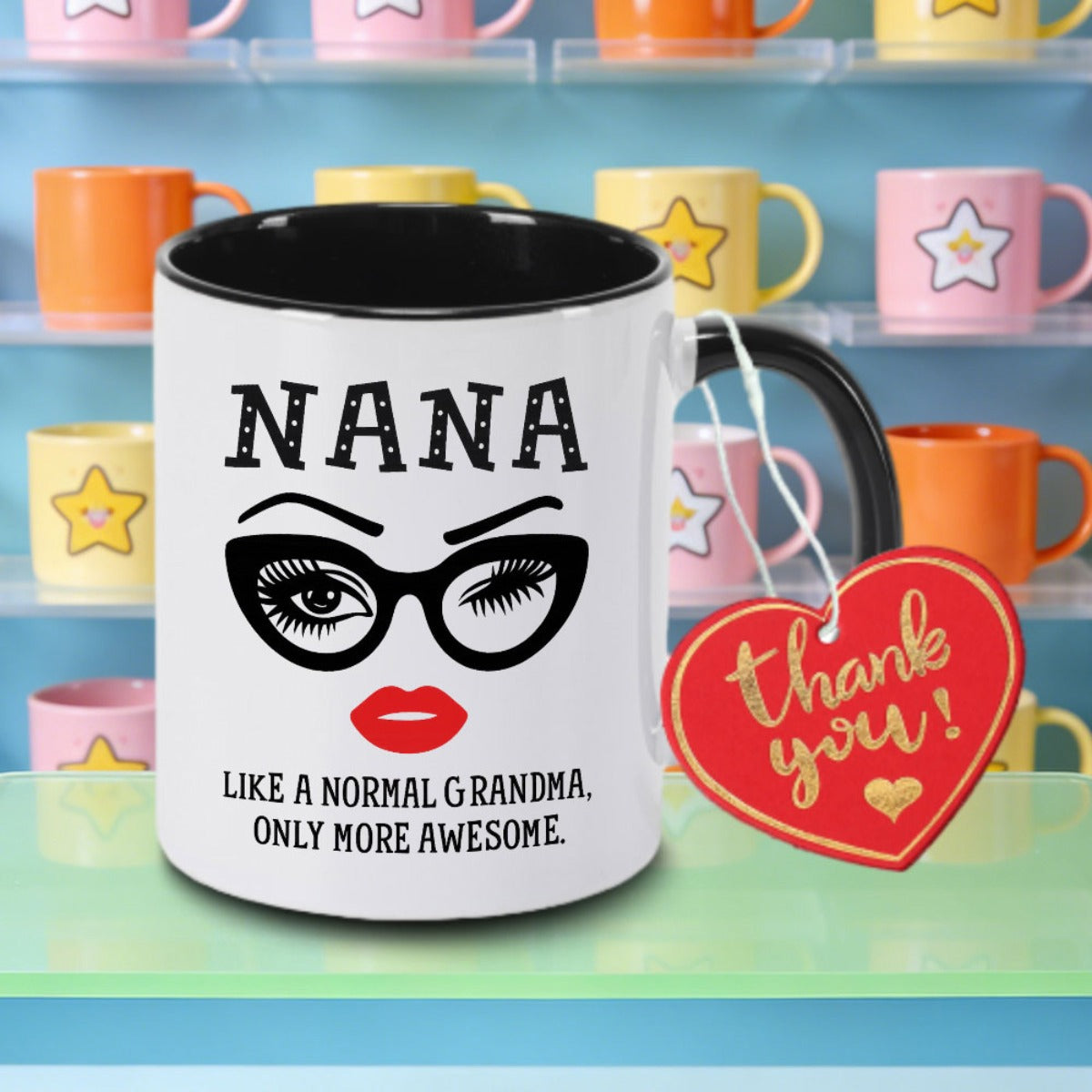 Tailorly Black Accent 11 oz Mug - logo lettering