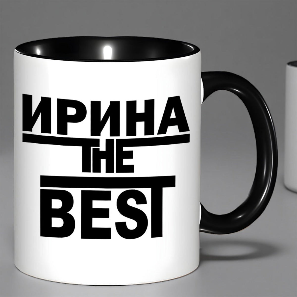 Tailorly Black Accent 11 oz Mug - lettering