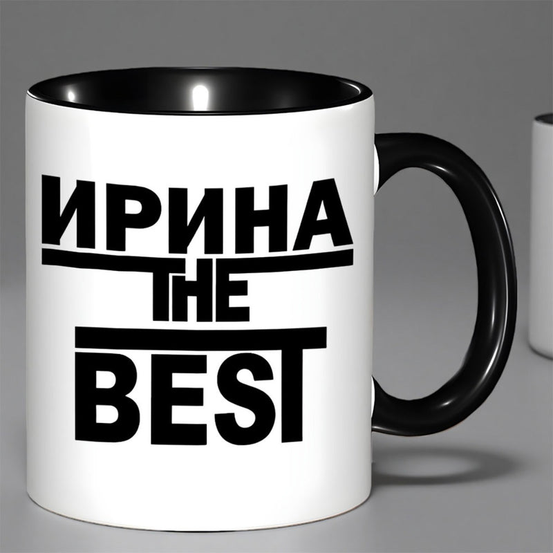 Tailorly Black Accent 11 oz Mug - lettering