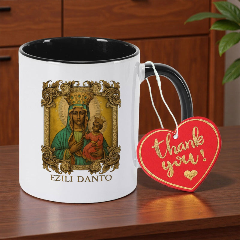 Tailorly Black Accent 11 oz Mug - double sided print