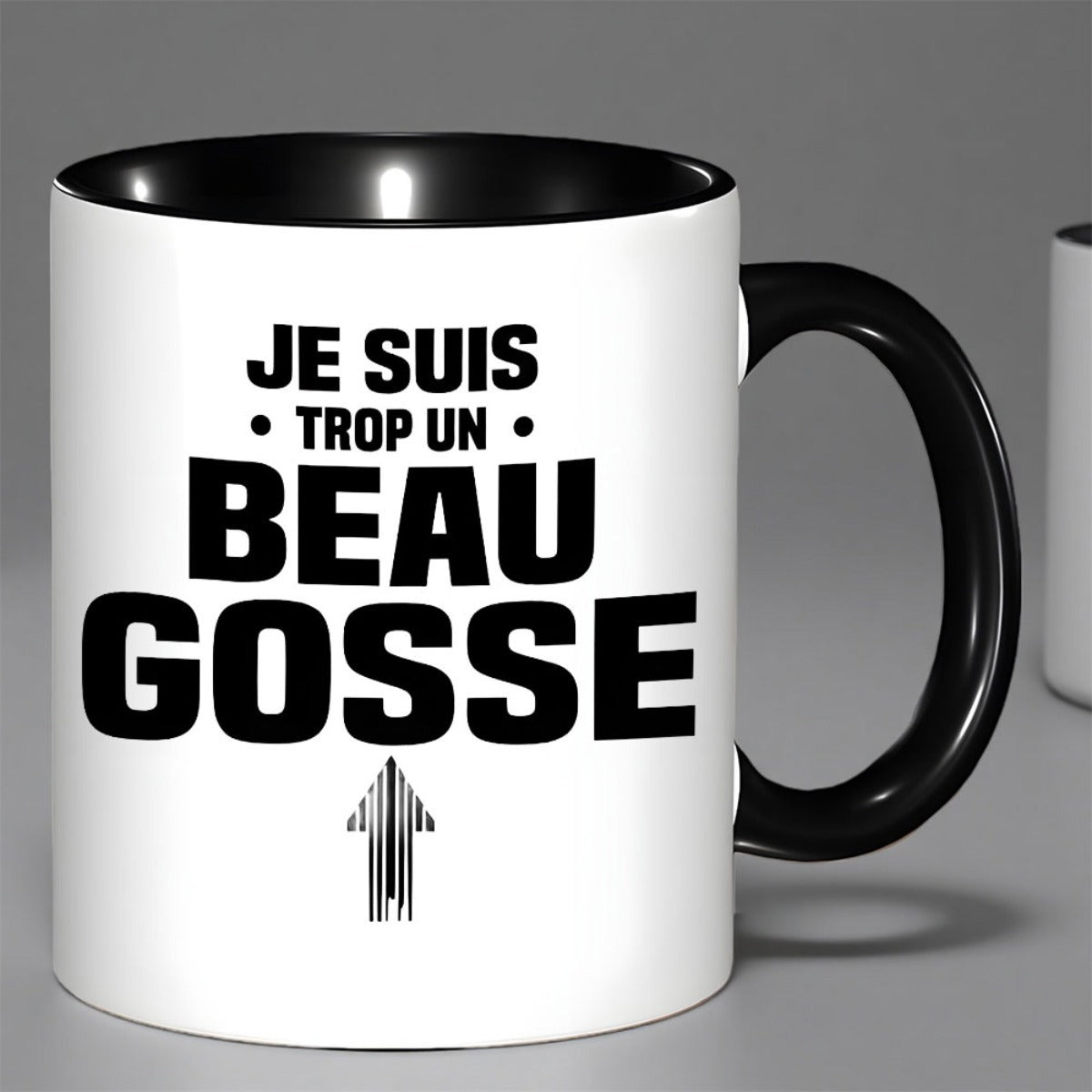 Tailorly Black Accent 11 oz Mug - funny french saying， black text
