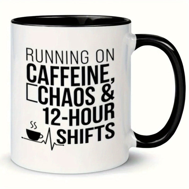Tailorly Black Accent 11 oz Mug - text and icons