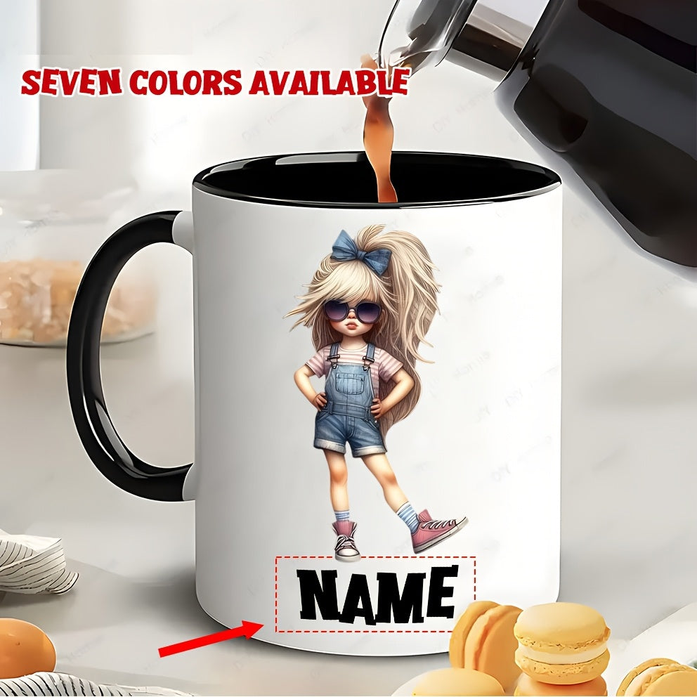 Tailorly Black Accent 11 oz Mug - cool glasses design