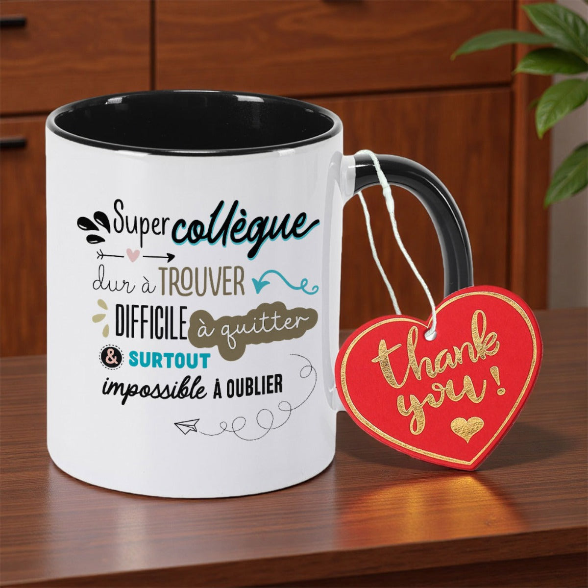 Tailorly Black Accent 11 oz Mug - french double sided print
