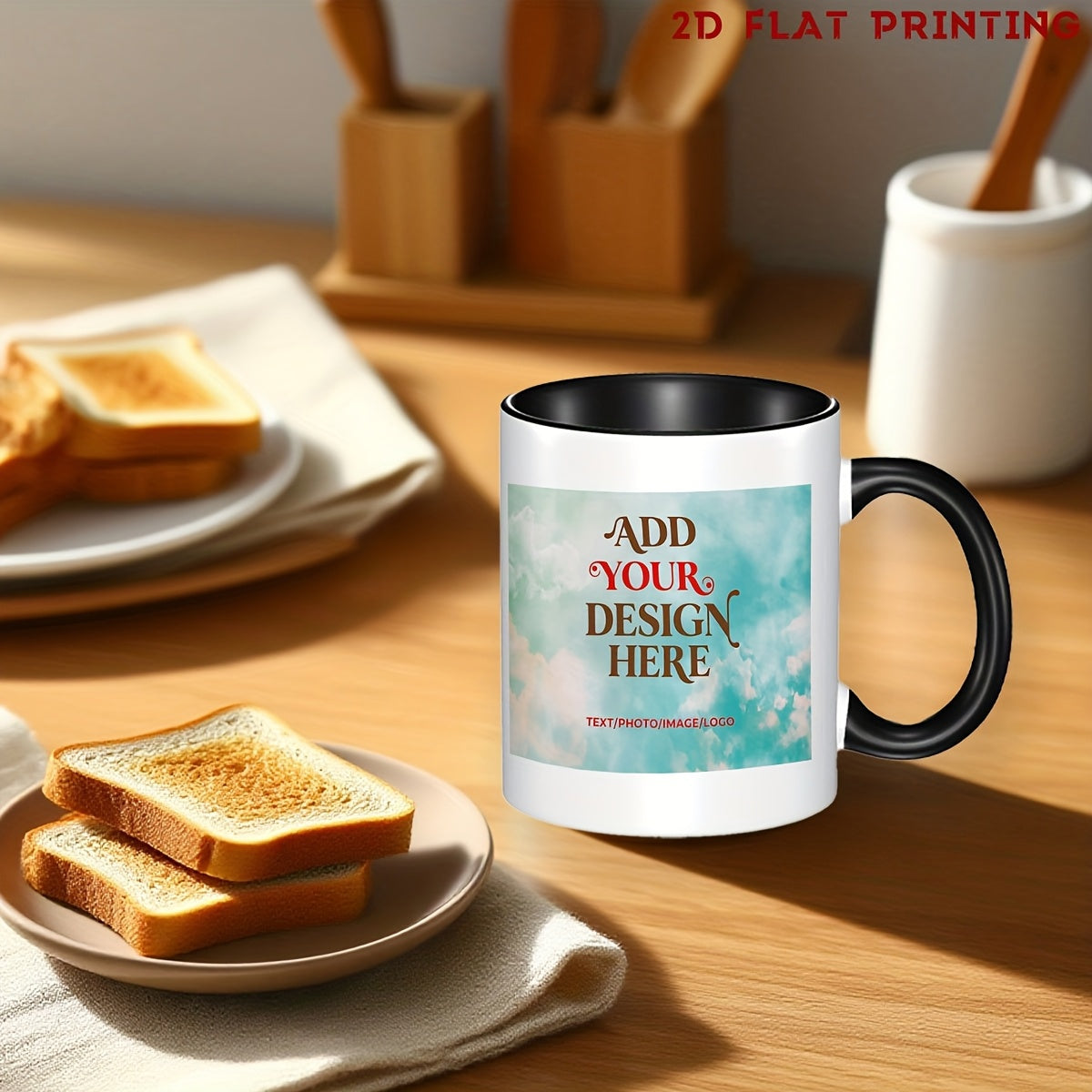 Tailorly Black Accent 11 oz Mug - photo logo