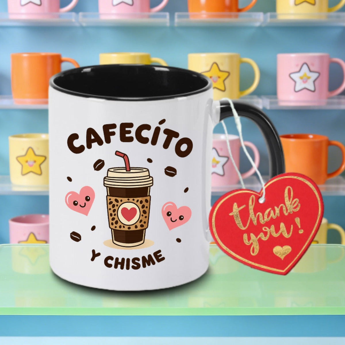 Tailorly Black Accent 11 oz Mug - design logo