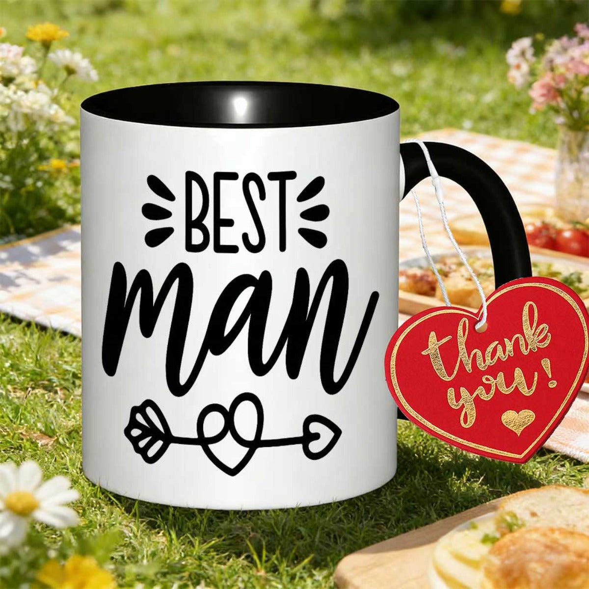 Tailorly Black Accent 11 oz Mug - best for man printed