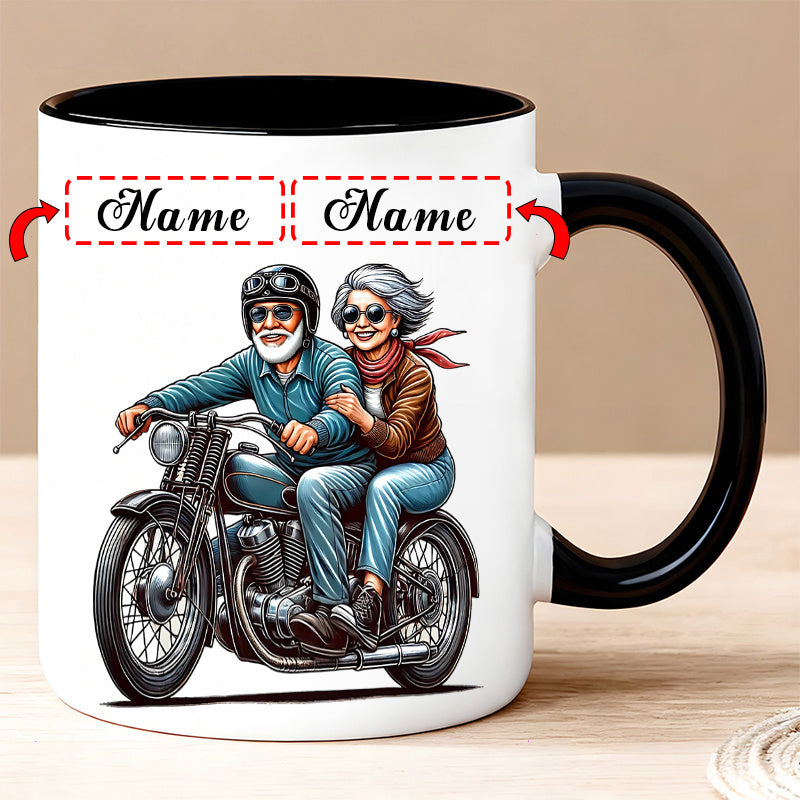 Tailorly Black Accent 11 oz Mug - cool grandparent theme text and graphics