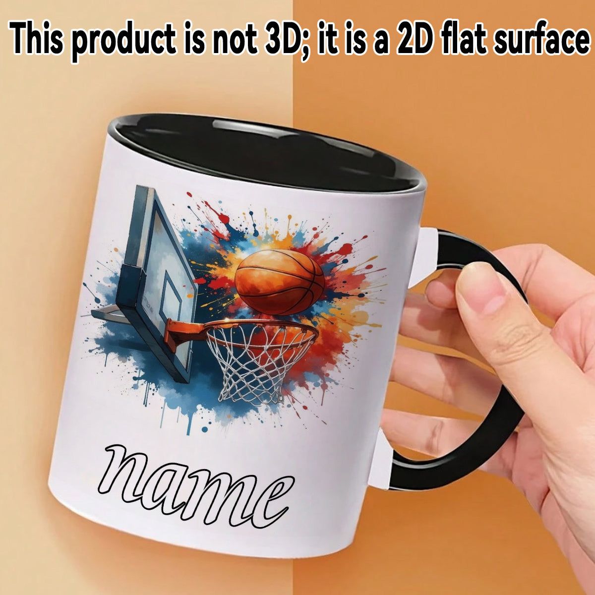 Tailorly Black Accent 11 oz Mug - cute cartoon anime