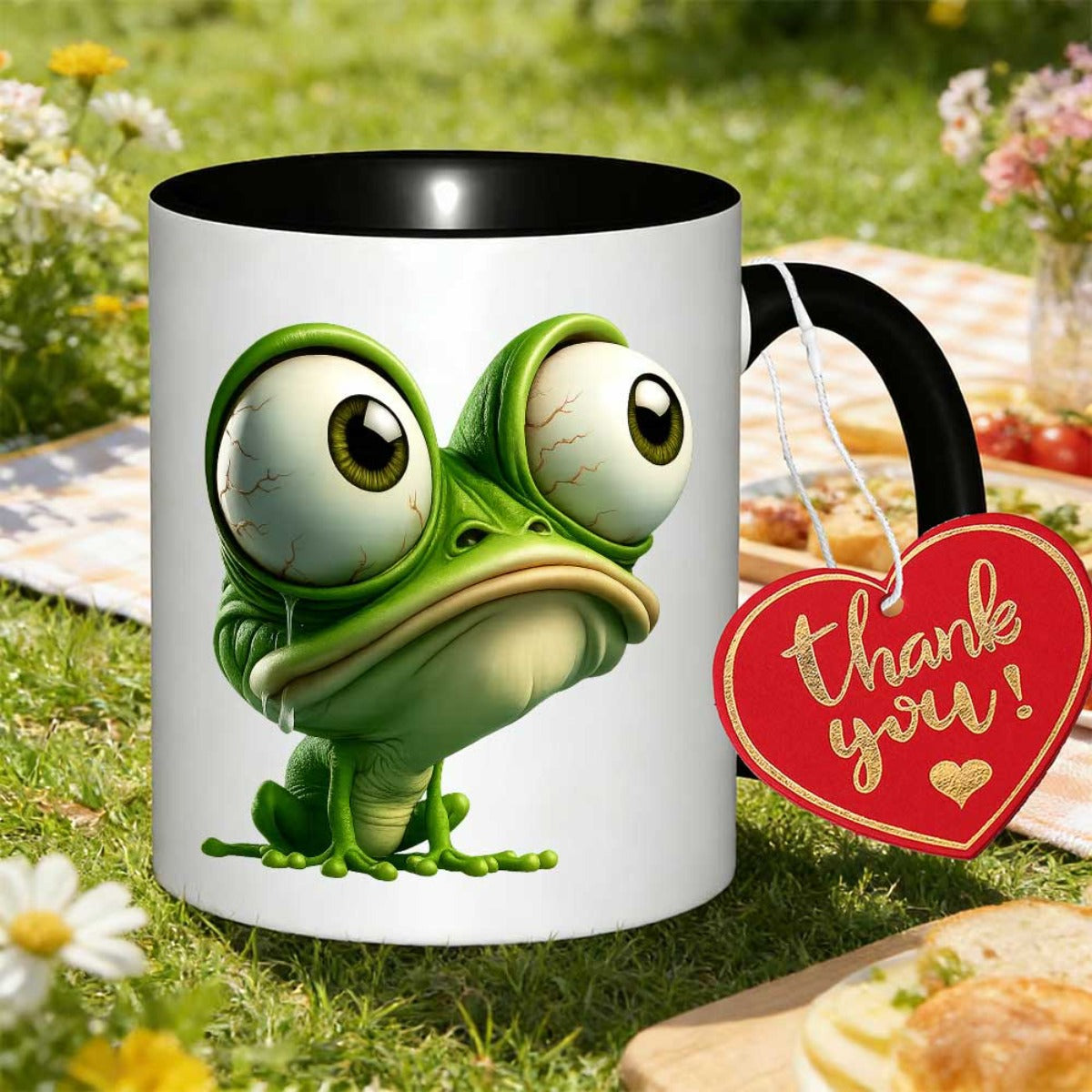 Tailorly Black Accent 11 oz Mug - item picture 11oz coffee mug featuring a 350ml capacity gift for concert nights graduations and