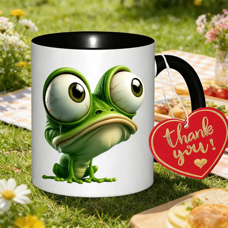 Tailorly Black Accent 11 oz Mug - item picture 11oz coffee mug featuring a 350ml capacity gift for concert nights graduations and