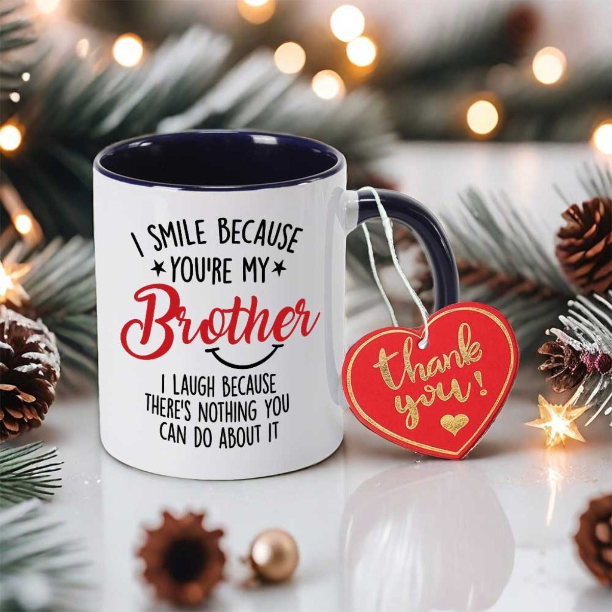 Tailorly Black Accent 11 oz Mug - multiple color options， valentines day gifts， easter presents