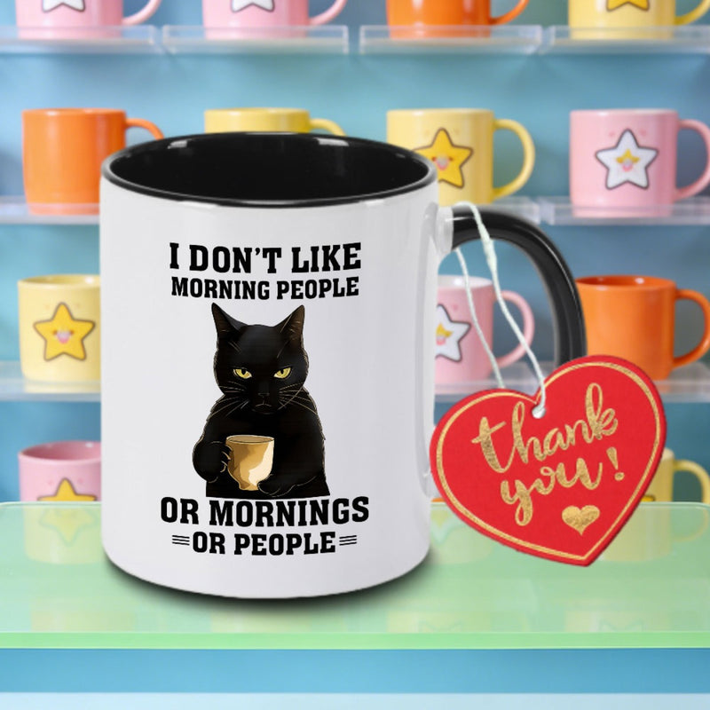 Tailorly Black Accent 11 oz Mug - cute black