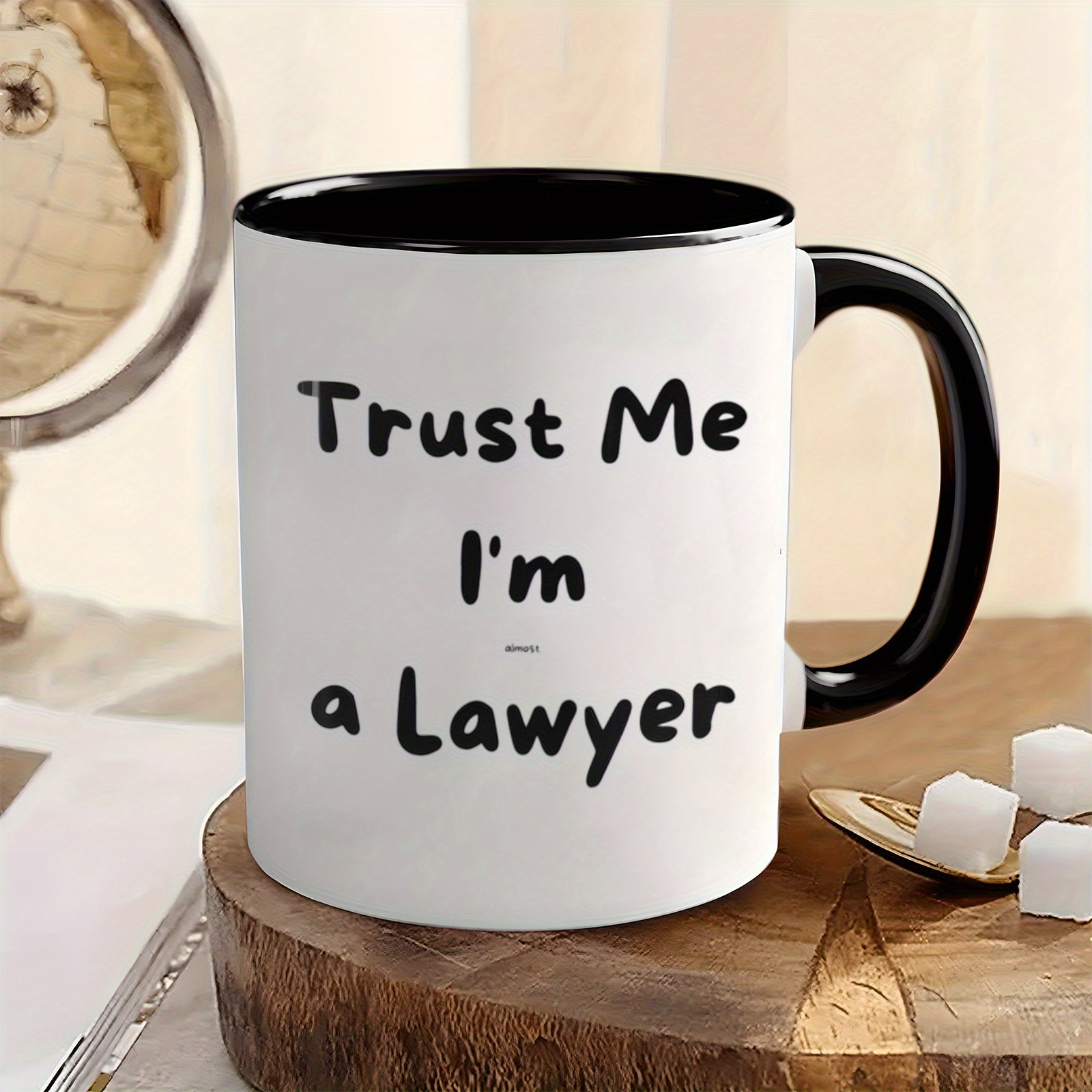 Tailorly Black Accent 11 oz Mug - humorous slogan design